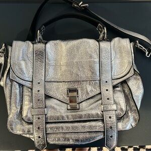 Proenza Schouler PS1 in Silver Metallic